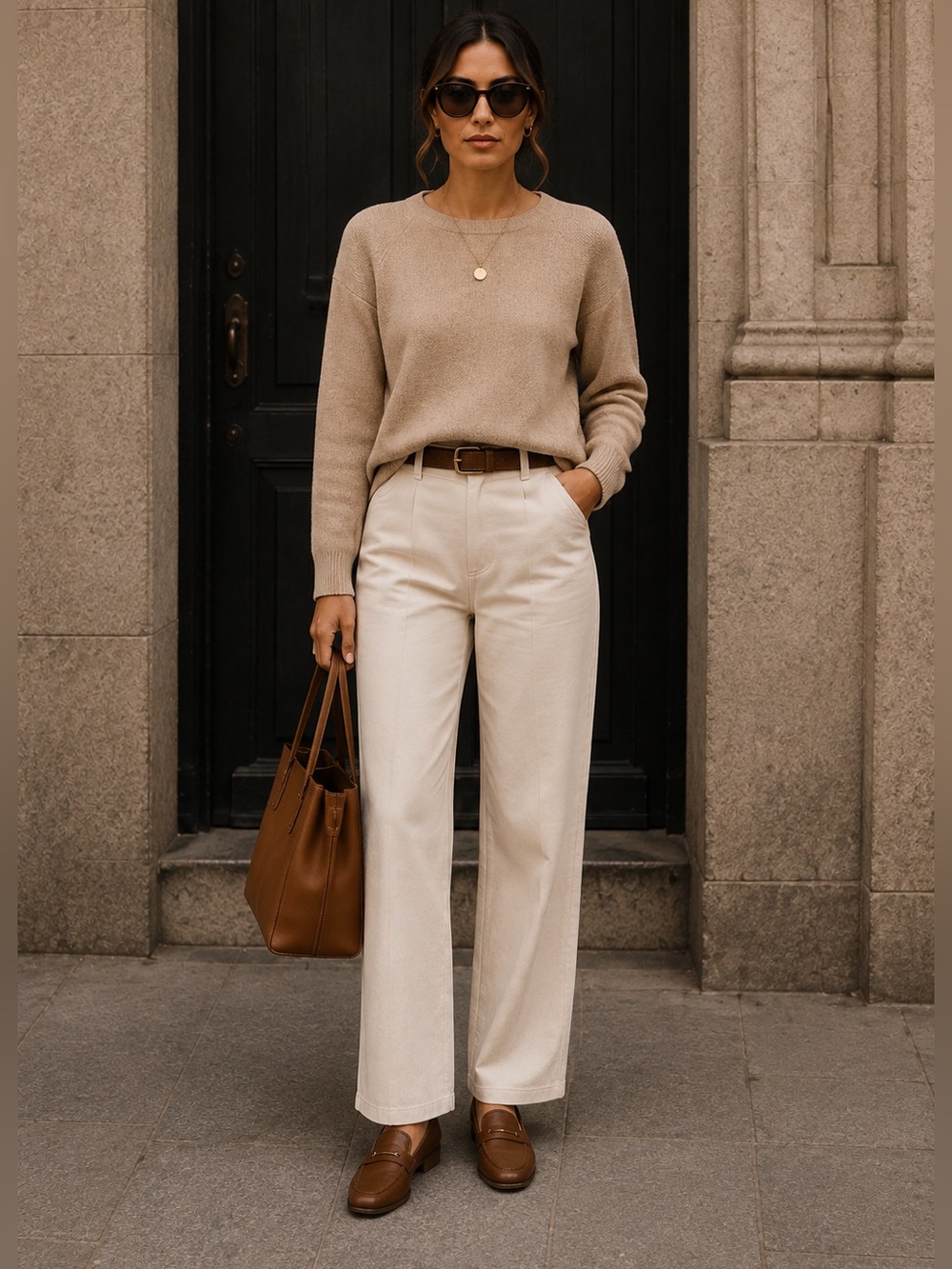 J. Crew camel wool sweater